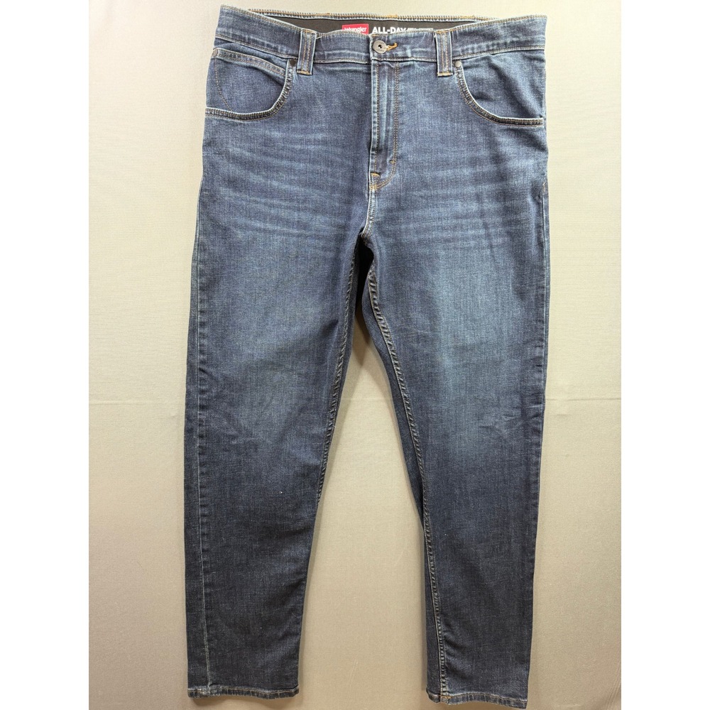 Wrangler‎ All-Day Flex Jeans Mens Blue Stretch Denim 36x32